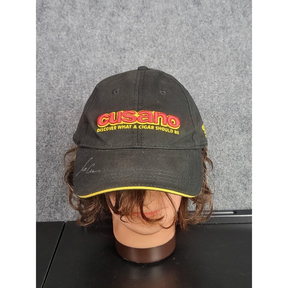 VTG Cusano Cigar Hat‎ Baseball Cap Embroidered Logo Signature Adjustable Black